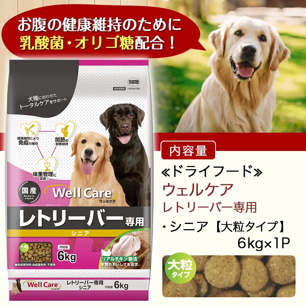 ドッグフード(レトリーバー専用)シニア6kg_LG-3316_(都城市) 国産総合栄養食 ドライフード レトリーバー専用 大粒タイプ シニア用 健康維持 犬種別 犬用フード