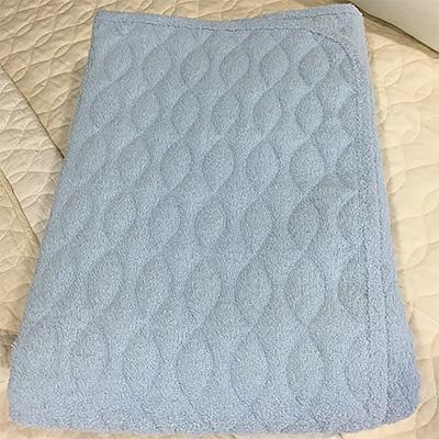 ふるさと納税 泉大津市 パイル綿100%　スーパーパイル　敷パッド　シングル　ブルー