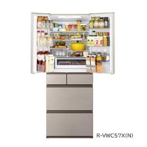 日立 冷蔵庫【標準設置費込み】 VWシリーズ 6ドア フレンチドア(観音開き) 570L『2024年度モデル』R-VW57V-N