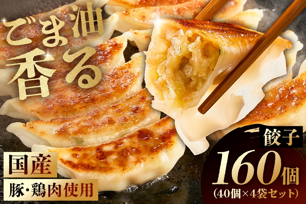 
            餃子　40個×4袋セット mi0115-0001 【餃子 中華 国産 豚肉 鶏肉 焼き餃子 揚げ餃子 水餃子 セット ランチ ディナー】
          