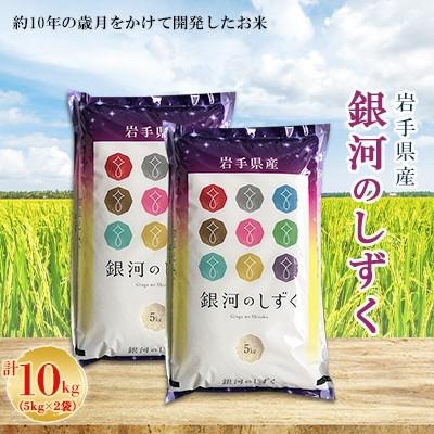ふるさと納税 紫波町 【毎月定期便】岩手県産　銀河のしずく　5kg×2全3回
