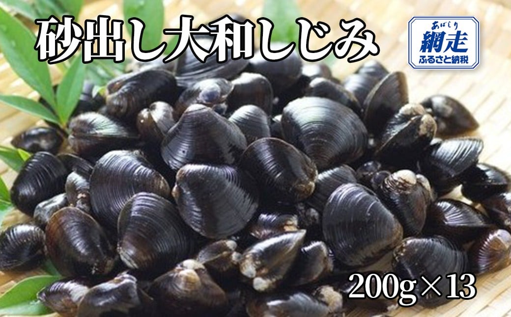 
            ＜網走湖産＞砂出し大和しじみ 2.6kg(200g×13）【 ふるさと納税 人気 おすすめ ランキング しじみ シジミ 蜆 しじみ貝 シジミ貝 しじみ汁 味噌汁 大和しじみ 大和シジミ 砂出し 網走産 オホーツク 北海道産 北海道 網走市 送料無料 】 ABW118
          