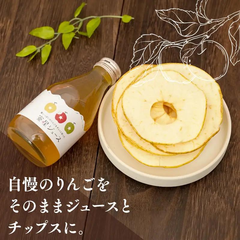  蜜星 りんごチップス 25g×3袋 りんごジュース 180ml×3本 セット りんご