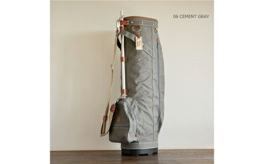 【ふるさと納税】木の庄帆布 ゴルフバッグ KH-CPB01W カートバッグ 木のマーク/パイプキャディバッグ（セメントグレー）/ KinoshoTRANSIT キャディバッグ ゴルフ用品 軽量 帆布製 メンズ レディース キャディーバッグ グレー 灰色【2024年モデル】