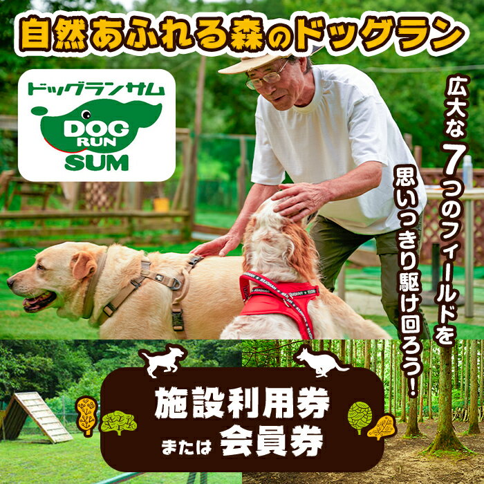 【ふるさと納税】里山ドッグランサム 施設利用券・会員券 選べる券種 回数券 フリーパス ドッグラン 7つのフィールド ドッグウォーク ペット 大型犬 中型犬 小型犬 自然 散歩【里山ドッグランサム】ta432・ta433・ta434・ta435