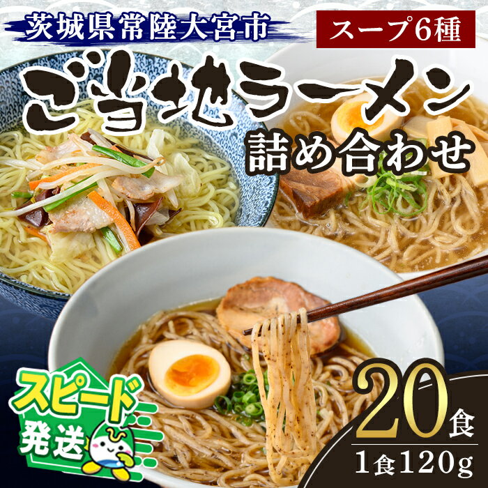 【ふるさと納税】＜すぐ届く！＞常陸大宮 ご当地ラーメン詰め合わせ ラーメン 拉麺 らーめん 奥久慈ラーメン えごまラーメン セット 食べ比べ 詰め合わせ えごま 醤油 味噌 タンメン とんから 豚骨 生麺 スープ付 スピード発送 すぐ 届く 【（有）中橋製麺所】【ho0867】