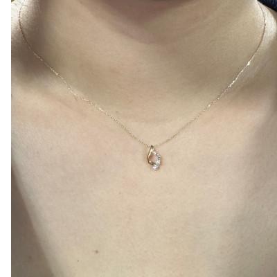 ふるさと納税 松山市 K18イエローゴールド 0.1ct ダイヤモンド ペンダントネックレス |  | 01