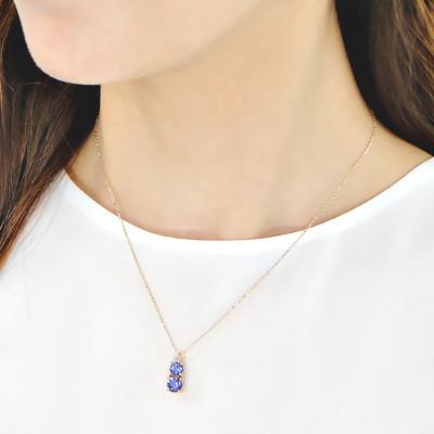 ふるさと納税 韮崎市 ネックレス K18YG イエローゴールド タンザナイト ペンダント【f206-k18yg】 |  | 02