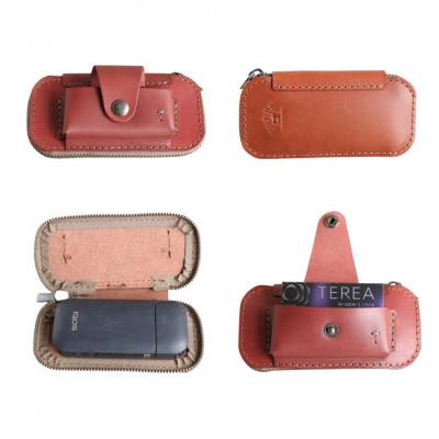 ふるさと納税 福岡市 【革工房Japlish】 iQOS(アイコス)用の本革ケース 【オリーヴ】 EJ18VC01 |  | 02