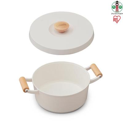 ふるさと納税 角田市 鍋 　24cm　両手無加水鍋 LUO-P24 ホワイト　LUONTO