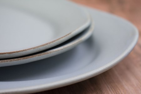 【おうちで陶炎祭】　オーバルプレート 3点セット　「向山窯」作【笠間焼】 AY-013