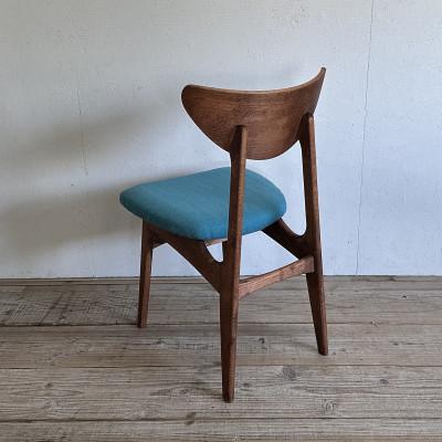 ふるさと納税 富田林市 Karl Dining Chair ヘリンボーン ライトブルー ダークブラウンフレーム【SWOF】 |  | 02