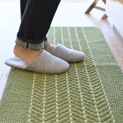 ふるさと納税 海南市 優踏生 洗いやすい キッチンマット 約45×240cm ライトグリーン 滑り止め 防汚 床暖房対応 |  | 01