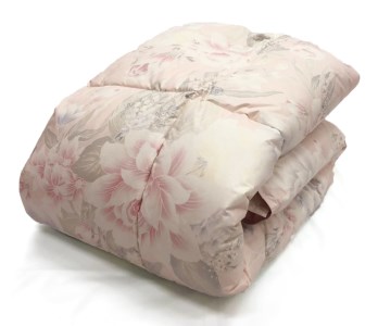 ホワイトダックダウン50%入り(1.4kg使用) 羽毛ふとん シングルサイズ ピンク色 FNU003 [1188]