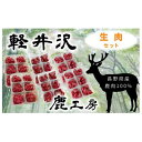 【ふるさと納税】長野県産鹿肉　愛犬用　生肉セット　 ペット ドッグ フード 新鮮 ヘルシー 無添加 低カロリー 低脂肪 栄養価 高い ご飯 食材 ミンチ もも 背ロース 犬用