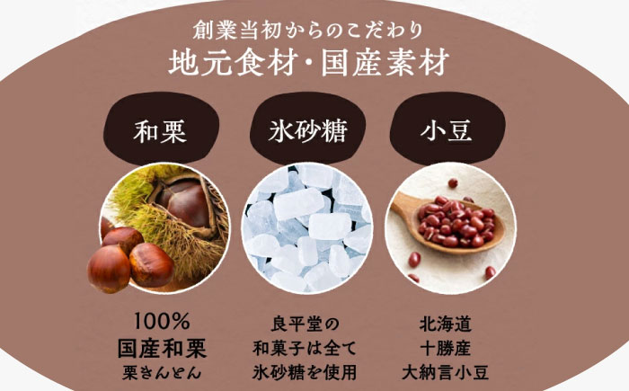 栗納豆個3個と芋納豆3個セット / 栗 芋 甘納豆 お茶うけ お茶菓子 和菓子 / 恵那市 / 良平堂 [AUDB024]