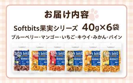 Softbits ドッグフード アソート果物 （40g×6P）/ ドッグフード 犬 いぬ ドッグ おやつ ペットフード / 大村市 / サポート[ACAM004]