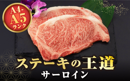 【全12回定期便】【A4～A5ランク】長崎和牛 サーロインステーキ 400g（200g×2枚）《壱岐市》【野中精肉店】 黒毛和牛 牛肉 和牛 赤身 希少部位  276000円 276000 24万円 