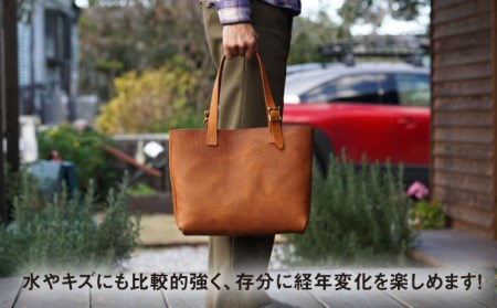 【経年変化を楽しむ本革製品】A4 トートバッグ・キャメル 糸島市 / BLESS 鞄 レザー トートバッグ かばん 革製品 革 プルアップレザー メンズ レディース ブラック ブラウン [AAA024