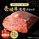 【ふるさと納税】【全12回定期便】 壱岐牛 モモブロック 1kg（500g×2枚）［化粧箱付き]《壱岐市》【株式会社イチヤマ】[JFE098] 冷凍配送 黒毛和牛 A5ランク 定期便 肉 牛肉 モモ ブロック ブロック肉 塊肉 ステーキ BBQ 赤身 焼肉 焼き肉 540000 540000円 54万円 焼肉用