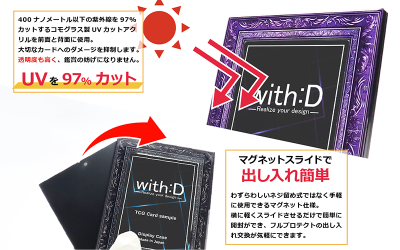 ネオジム・スライドtype ミニ アンティークレリーフ　ANTIQブルー ブルー