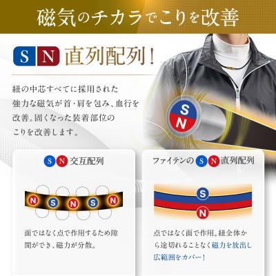 ふるさと納税 京都市 【ファイテン】RAKUWA磁気チタンネックレスブラック/ゴールド<50cm> |  | 01