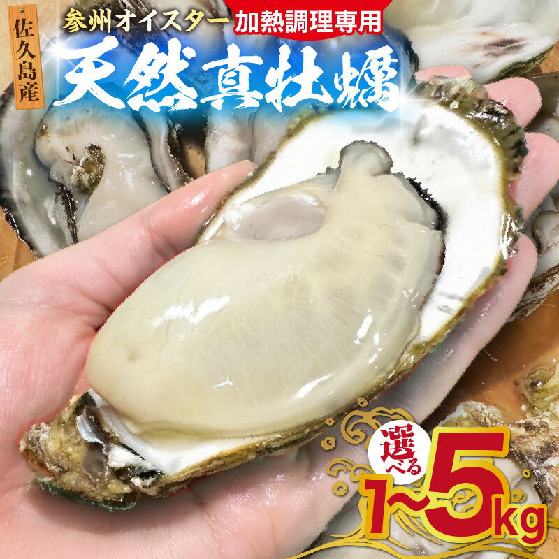 【ふるさと納税】佐久島産 天然真牡蠣 参州オイスター【1kg・2kg・3kgからお選びください！】身入りが違う！ 牡蠣 国産 天然 オイスター 貝 真牡蠣 カキ 三河湾 加熱調理用 濃厚 かき 愛知県 西尾市 冷蔵便 送料無料 E029-SKU