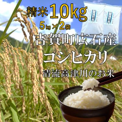 ふるさと納税 吉賀町 令和6年産　吉賀町広石産コシヒカリ　清流高津川のお米　精米10kg