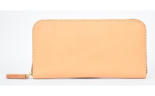 栃木レザー使用｜やわらか本革ラウンドジップ長財布｜Round zip wallet 02｜タン｜minca（全6色）