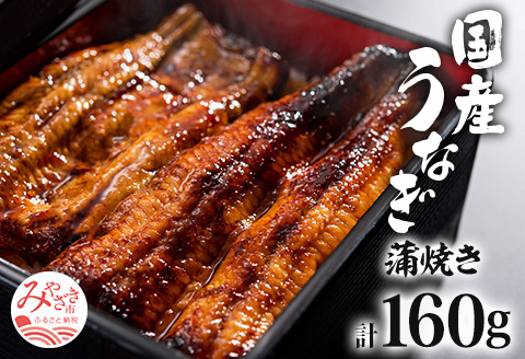 国産うなぎ 蒲焼き 計160g 国産 うなぎ 鰻 ウナギ 蒲焼 2尾 ぶどう山椒 特製たれ 秘伝のタレ 冷凍 お取り寄せ グルメ ギフト 丑の日