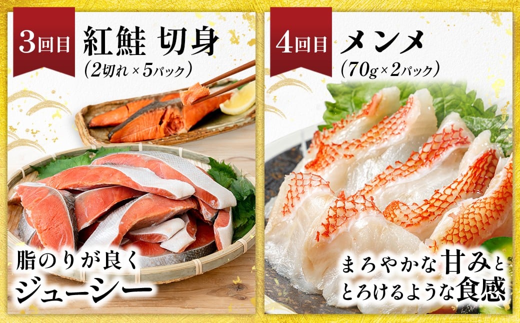 豊かな海が育んだ、北海道の海の幸を厳選してお届けする定期便です。