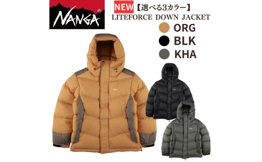 NANGA LITEFORCE DOWN JACKET  ナンガ ライトフォース ダウンジャケット ブラック・M [№5694-7727]