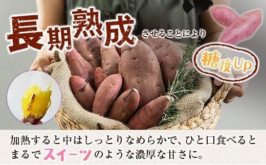 ＜定期便＞3回お届け！長期熟成 紅はるか 計15kg（5kg×3回）宮崎県都城市産 さつまいも サツマイモ 計15kg【毎月5kg×3回定期便】