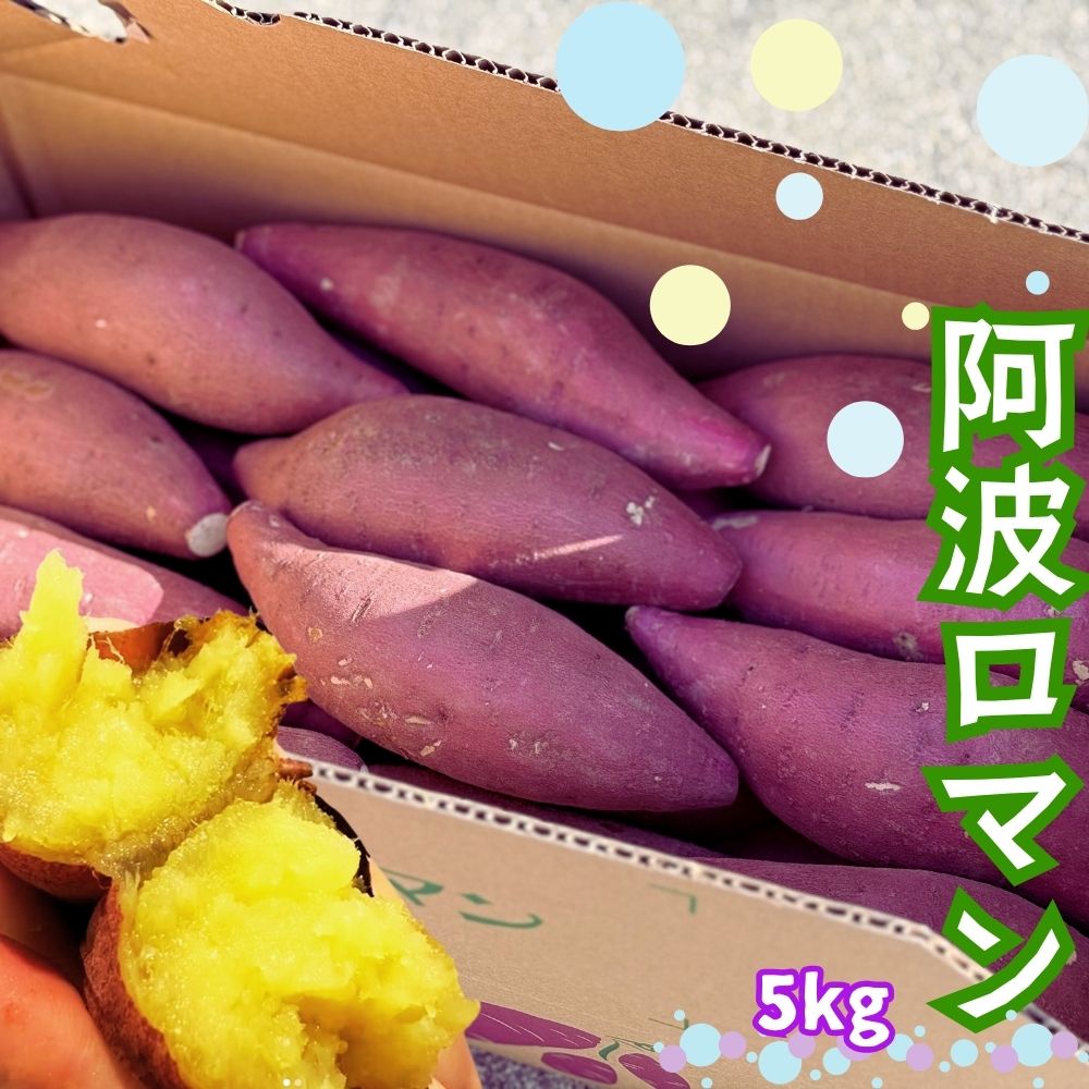 【ふるさと納税】鳴門産 さつまいも 阿波ロマン 5kg | なると金時 甘い スイーツ 焼き芋 干し芋