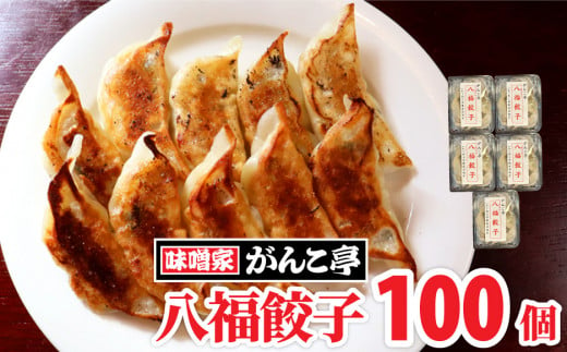 旨味ぎっしり！ 岩手県北上産ポーク 手作り 餃子 【 八福餃子 】 100個 （ 20個 入×5P） たれ付 ラーメン 店 味噌屋 がんこ亭 冷凍 ギョーザ ぎょうざ ご当地 お取り寄せ グルメ 岩手県 北上市 G0151