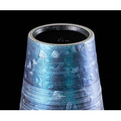 【NYが認めた逸品】有田焼 麟 Lin プレミアムビアグラス 1個 (深海) 容量 200ml メタリックな有田焼 ギフトにも◎【金照堂】ビアグラス ビアカップ タンブラー 食器 有田焼 ギフト 青色