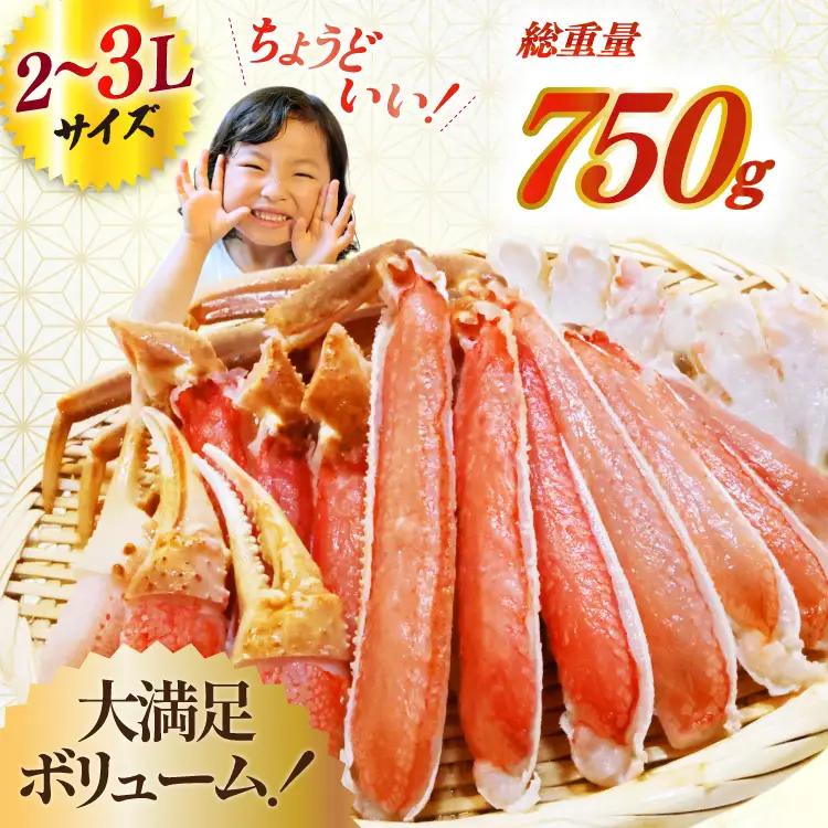 ずわいがに むき身セット 総重量750g かに 蟹 カニ  ◎