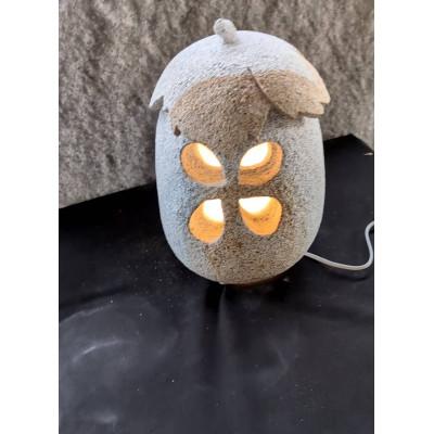 ふるさと納税 高松市 庵治石「石あかり」この実(たまご型)