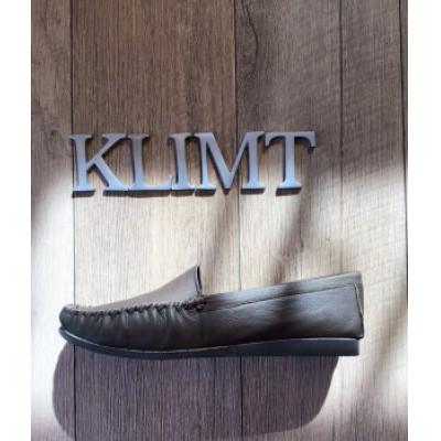 ふるさと納税 静岡市 靴　KLIMT(クリムト) のふわふわ楽チン　24cm　ダークブラウン　モカシンシューズ