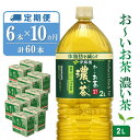 【ふるさと納税】【10か月定期便】おーいお茶濃い茶 2L×6本(合計10ケース)【伊藤園 お茶 緑茶 濃い 渋み まとめ買い 箱買い ケース買い カテキン 2倍 体脂肪】F5-R071367