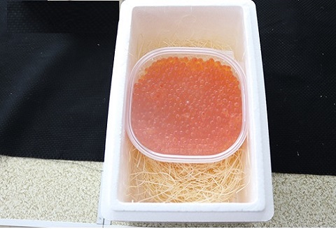 ＜12月14日決済分まで年内配送＞エゾバフンウニバラ詰め150g×1折、いくら醤油漬け150g×1P[11月下旬以降発送]  E-40022