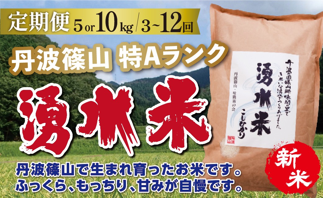 
                  〈定期便 選べる容量と回数 特A〉新米 令和8年産  丹波篠山産 特A コシヒカリ 湧水米  | 丹波篠山 お米 おこめ ブランド米 ごはん ご飯 白米 米 コメ こめ 精米 精白米 おいしい米 美味しいお米 兵庫県 お取り寄せ こしひかり コシヒカリ
                