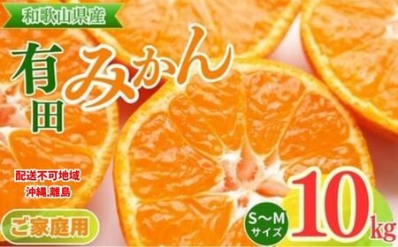 【先行予約】【ご家庭用】和歌山有田みかん約10kg(S、Mサイズ)【美浜町】