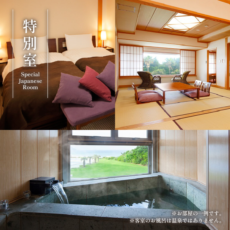 下田温泉　ホテル伊豆急　眺望風呂付特別室　1泊2食付ペア宿泊券