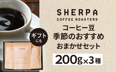 コーヒー SHERPA COFFEE ROASTERS 季節のおすすめセット 200g×3パック [ANGC004] コーヒー