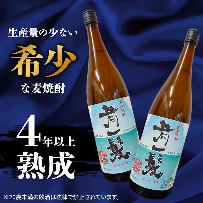 【3回定期便】本格 麦焼酎 青一髪 25° 1.8L×2本  / 麦焼酎 むぎじょうちゅう 焼酎 麦 しょうちゅう むぎ 酒 お酒 さけ ギフト プレゼント 贈り物 / 南島原市 / 久保酒造場 [S
