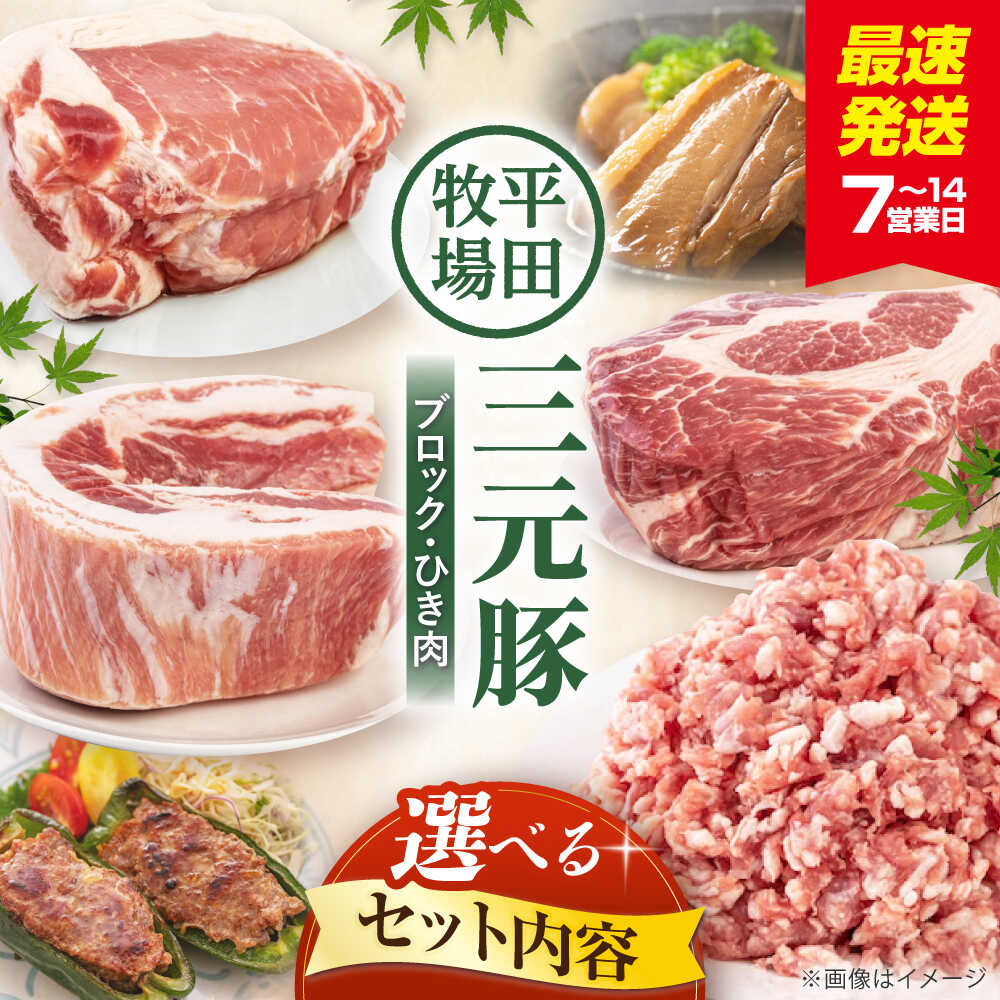 【ふるさと納税】【選べるセット内容】平田牧場 豚肉 2～4種セット《喜茂別町》【平田牧場】 肉 豚肉 ブロック ステーキ ステーキ用 ロース バラ とんかつ ミンチ 豚ミンチ 煮豚 角煮 冷凍配送 選べる 三元豚 セット [AJAP009] 12000 12000円 18000 18000円 29000 29000円