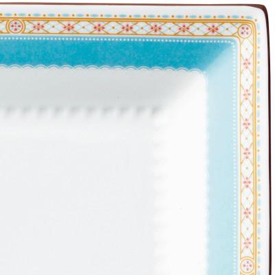 ふるさと納税 みよし市 ノリタケ【ハミングブルー】23cmスクエアプレート |  | 01