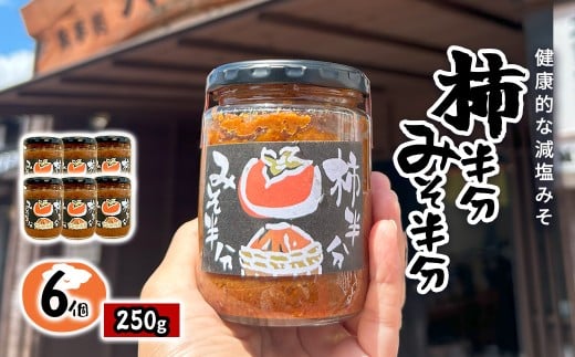 W02504　柿半分 みそ半分　6個