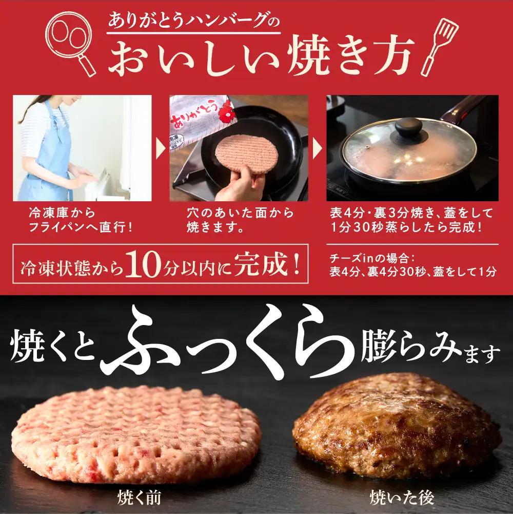 【ありがとう】ハンバーグ 6個  ありがとうハンバーグ
